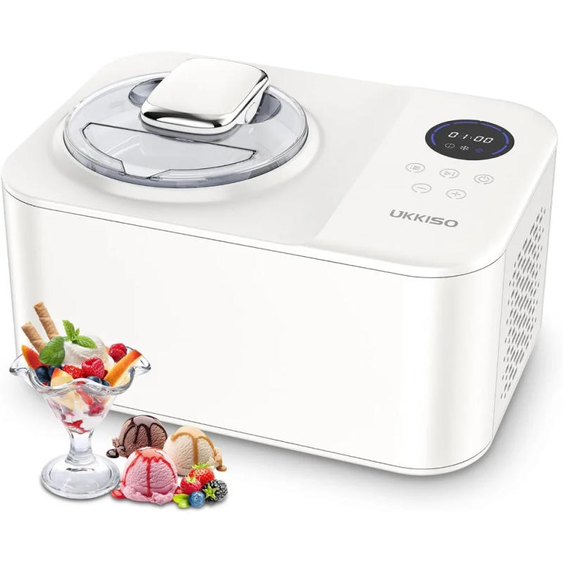 Description Picture 2 of itemIce Cream Maker for Home: 1.2L Automatic Ice Cream Maker Machine with LCD Display, Stainless Steel Homemade