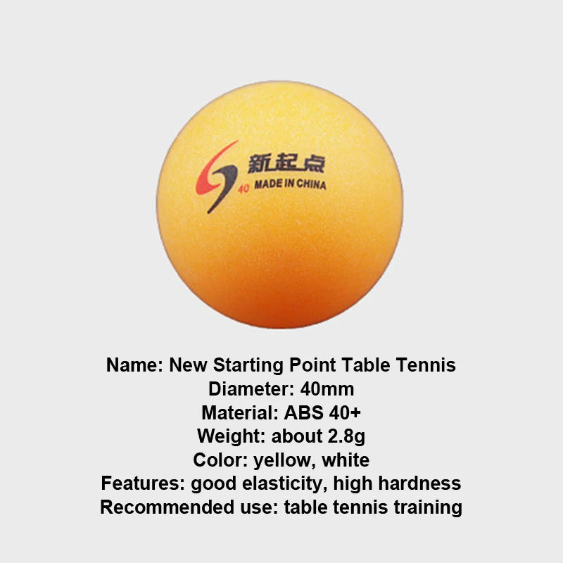 Description Picture 5 of item1Pcs Ping-Pong Ball Table Tennis Balls 3 Stars Professional Competition Training Ball 40mm ABS/Plastic Materials Match