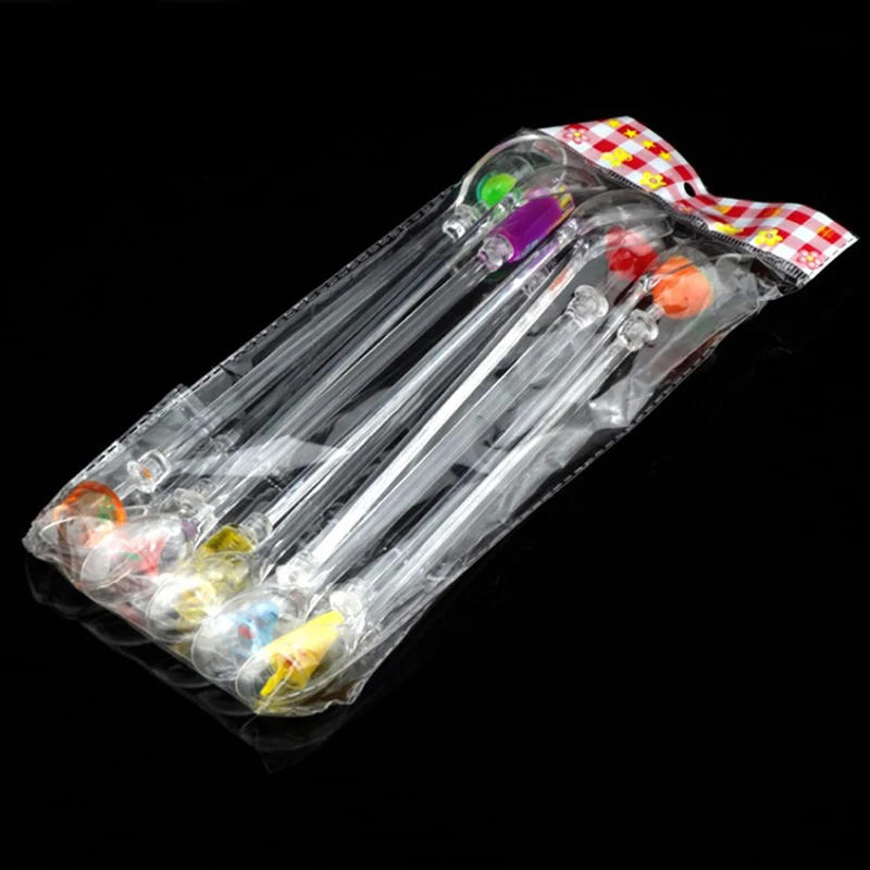 Description Picture 6 of item10Pcs 23cm Stirring Acrylic Stirrers Kitchen Juice Party Cocktail Drink Mixer Swizzle Stick Wine Agitators Bar Tools