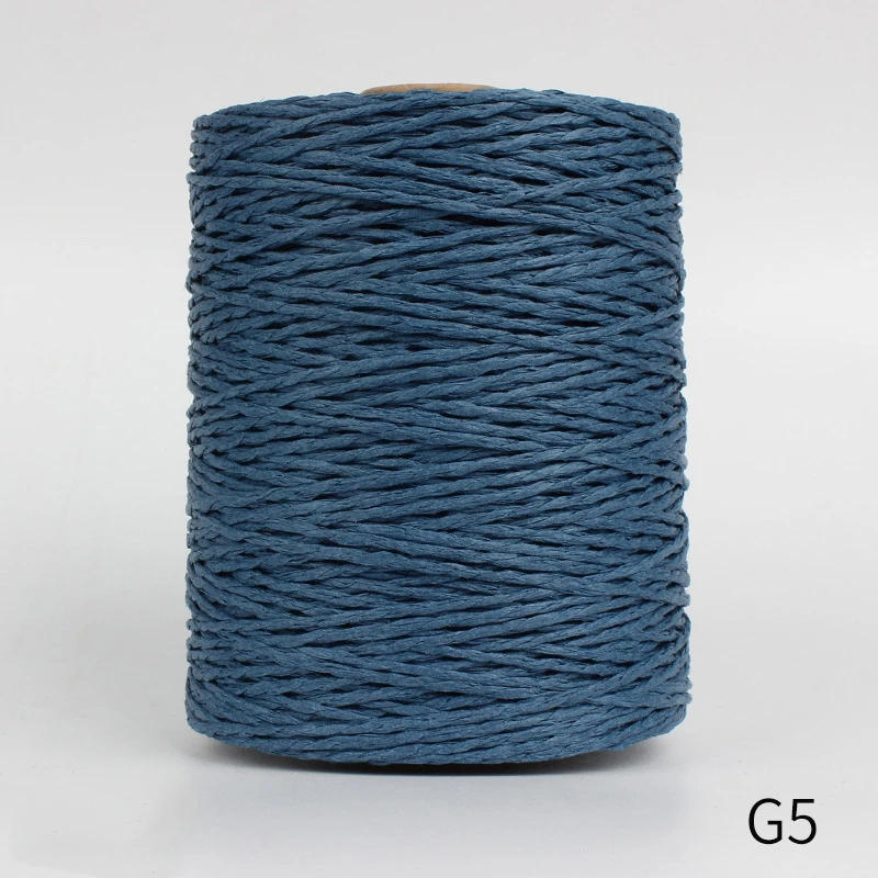 Description Picture 4 of item280-300m/Roll Natural Raffia Straw Yarn For Knitting Crocheting Paper Threads DIY Handmade Summer Sunhat Beach Bag Material