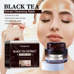 West&Month Black Tea Facial MaskCleanse PoresApplication MaskBrighten PoresBrighten ComplexionRejuvenate Facial Mask