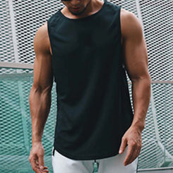 Mens Quick Dry Breathable Fitness Gyms Tank Top Sleeveless Shirt Male Sports Vest Undershirt Running Tees Vest Man