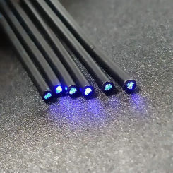 300m Decorative Black PVC Sheather Fiber optic cable 25pcs*0.75mm(Dia.)in ONE PE jacket PMMA Plastic Optical string DIY Lighting