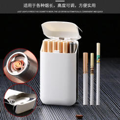 Small Cigarette Case Lighter All-in-one USB Charging Windproof Lighter Creative Split Cigarette Lighter Accessories