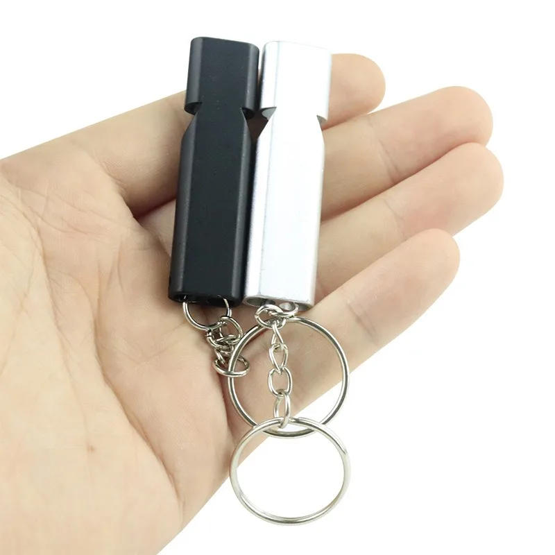 Description Picture 5 of itemDual Frequency Survival Whistle Flat Metal Whistle for Outdoor Hiking Climbing Emergence Whistle Cheerleading Souvenirs