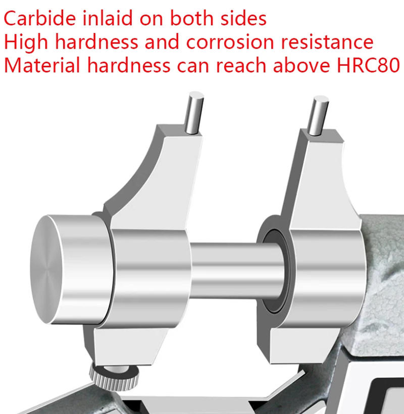 Description Picture 5 of itemStainless Steel Two-Point Inner Diameter Micrometer Internal Measuring Micrometer 5-30/25-50-75-100mm0.01N inner Diameter Ruler