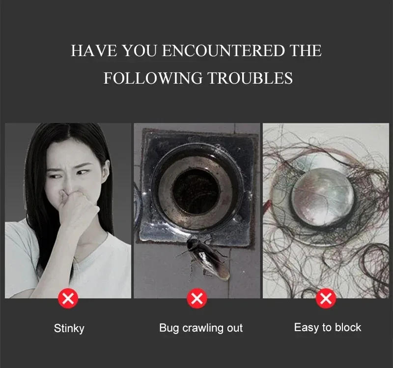 Description Picture 4 of itemBathtub Floor Drain Filter Sink Anti Clogging Filter Shower Drain Plug Kitchen Sink Filter Bathtub Filter Bathroom Accessories