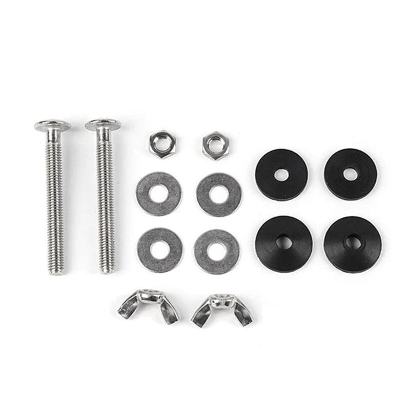 Description Picture 3 of item4 Pack Toilet Tank To Bowl Bolt Kits Cistern Bolts Kit,Stainless Steel Toilet Pan Fixing Fitting With Double Gaskets