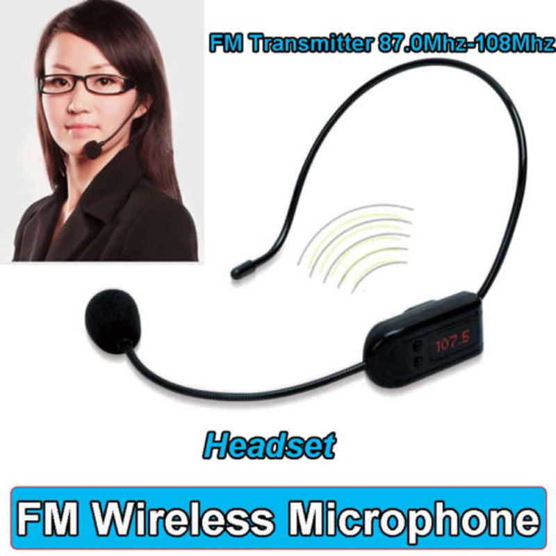 Description Picture 6 of itemPortable FM Wireless Microphone Headset Megaphone Radio Mic For Loudspeaker/ Teaching/Tour Guide/ Sales Promotion/Meetings