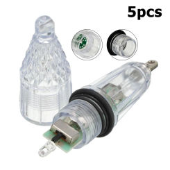 5pcs 12cm LED Fishing Light Lure Waterproof Deep Drop Underwater Night Fishing Attracting Bait Lamp Colorful Fishing Accessories