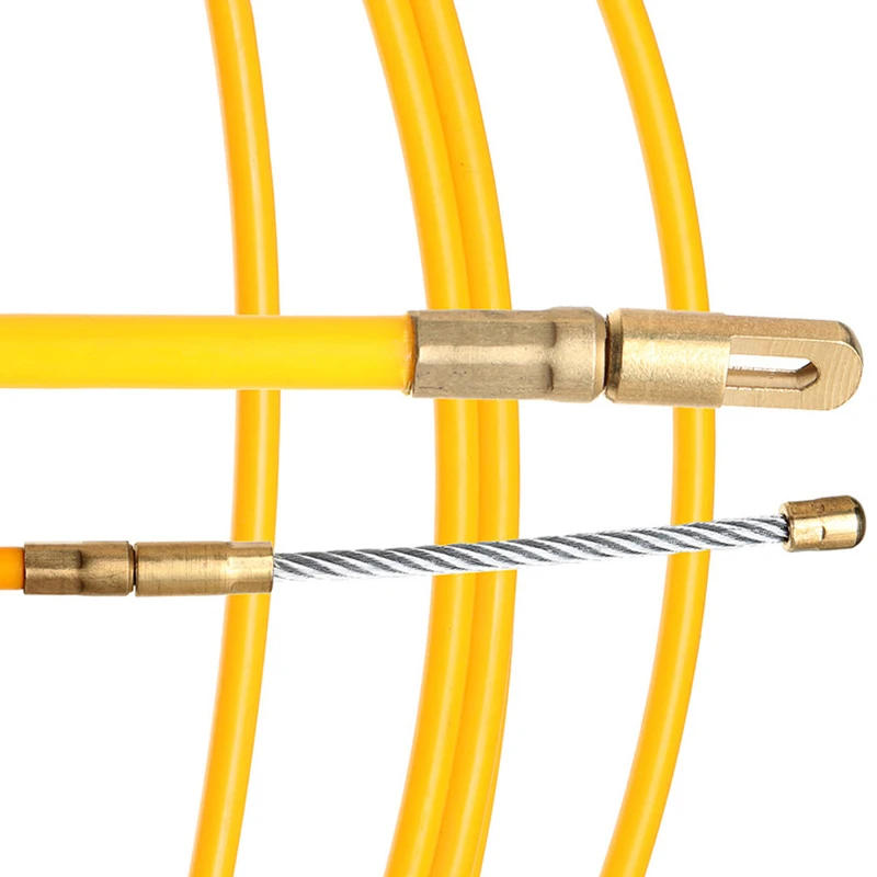 Description Picture 6 of item5M/10M/15M/20M/25M/30M 6mm Fiberglass Electric Cable Push Pullers Cable Reel Duct Snake Rodder Fish Tape Wire Threading Aid Tool