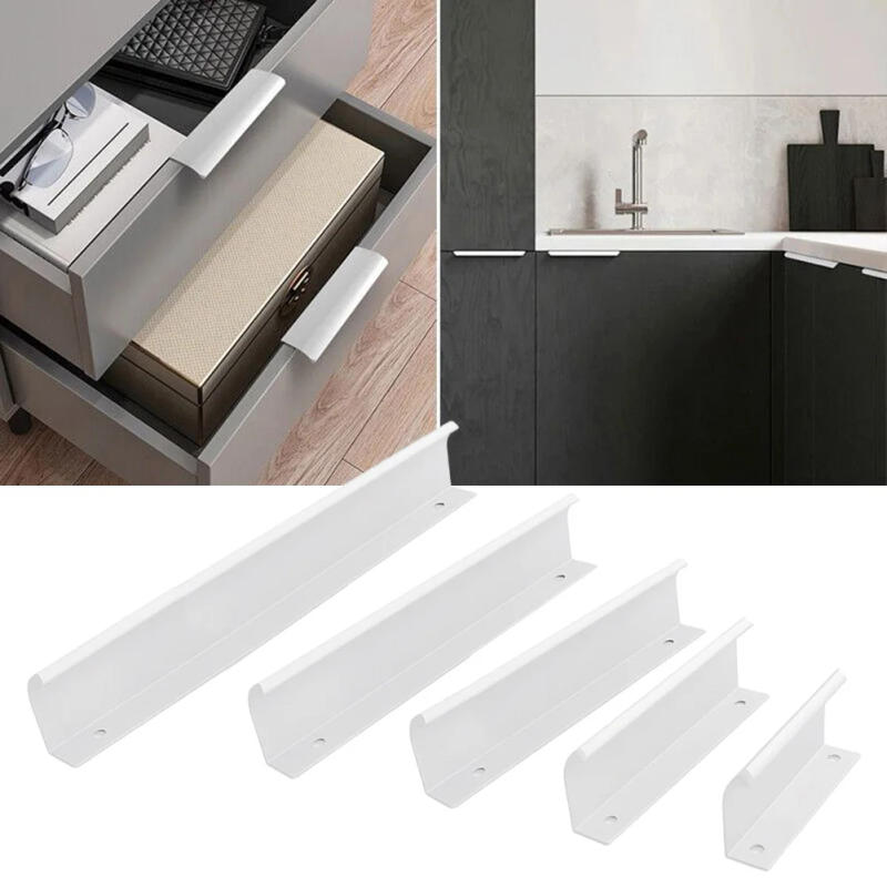 Description Picture 3 of itemHigh Quality Cabinet Handle Pull Kobs Home Improvement Invisible Closet Door Drawer Finger Edge Pull Furniture Hardware