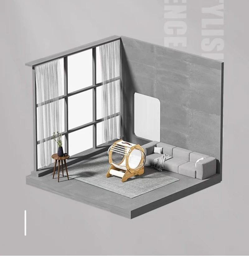 Description Picture 5 of itemCapsule Space Cabin Cat Bed Portable Closed Transparent Cats Beds and Furniture Strong Load-bearing Capacity Cat Accessories