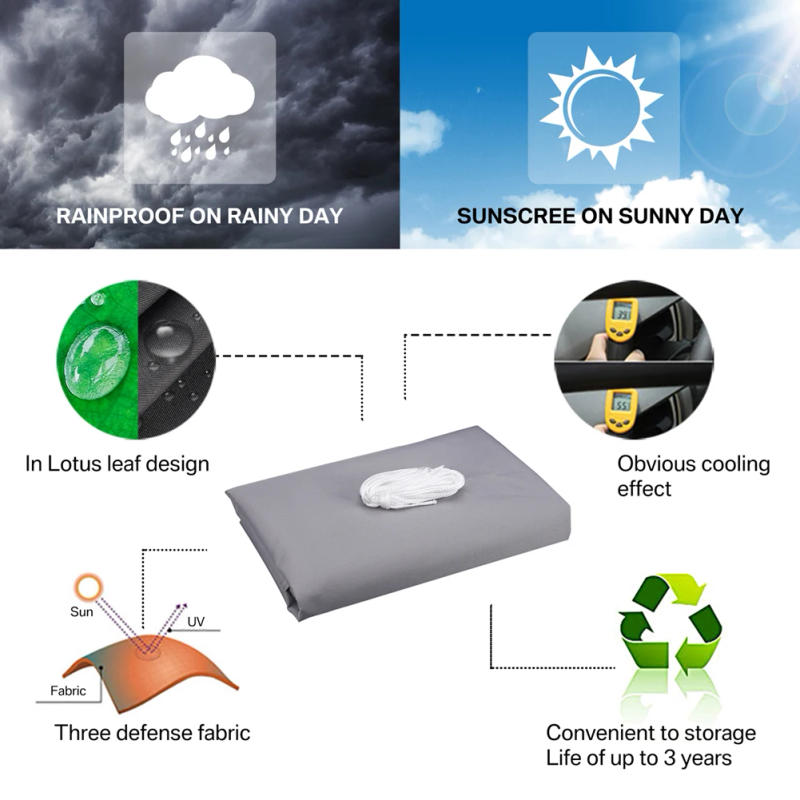 Description Picture 3 of item5M/3M/2M Outdoor Triangle Sun Shade Sails for Patios UV Blocking Canopy Sunshades Backyard Lawn Garden Pool Camping Tents Cloth