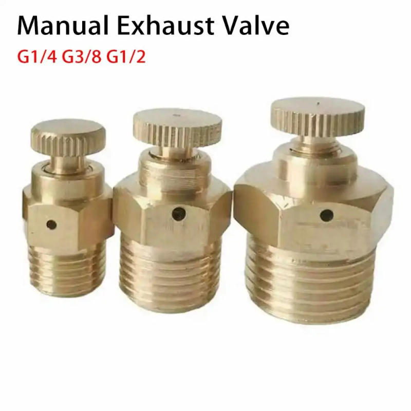 Description Picture 6 of item1Pcs Safety Valve Nozzle 1/8" 1/4" 3/8" 1/2" BSP Manual Exhaust Valve PN 1.6 Mpa Air Release Valve for Heating Ventilation