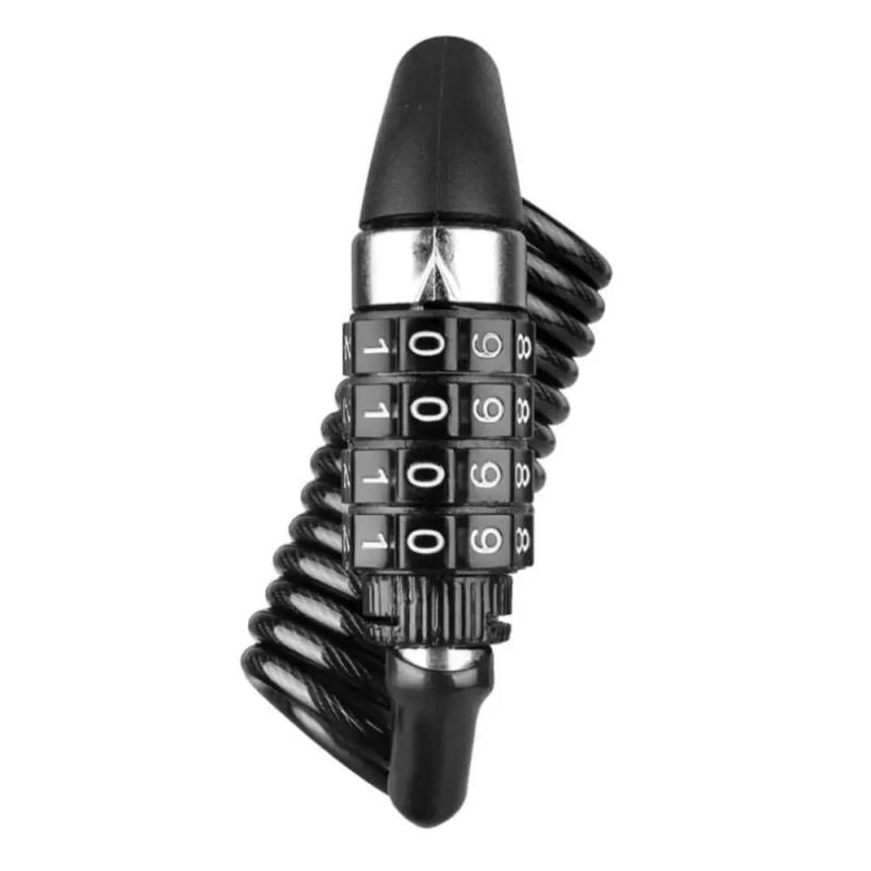 Description Picture 2 of itemLock Steel Cable Chain Anti-Theft Combination Number Code 4 Digit Portable Outdoor Road Bike Locks Accessories