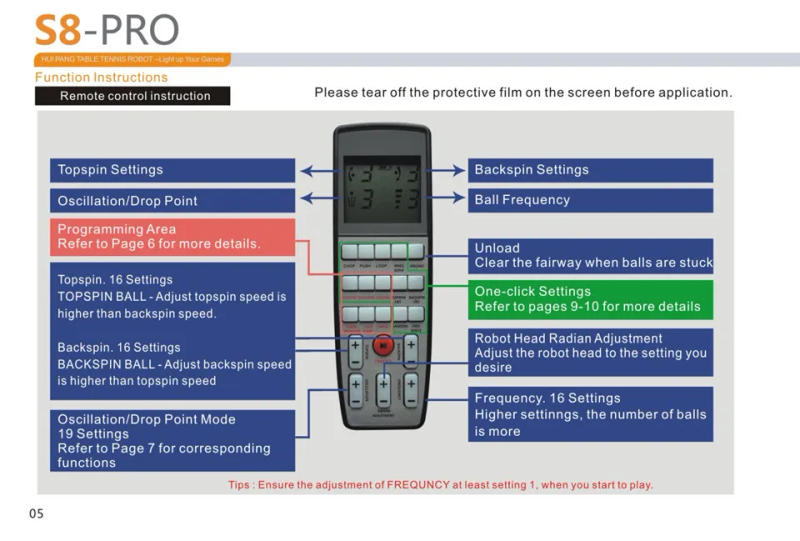 Description Picture 4 of itemHUIPANG S8-PRO Table Tennis Robot/Machine Easy Assemble Goods for practice Multifunctional Recycle balls