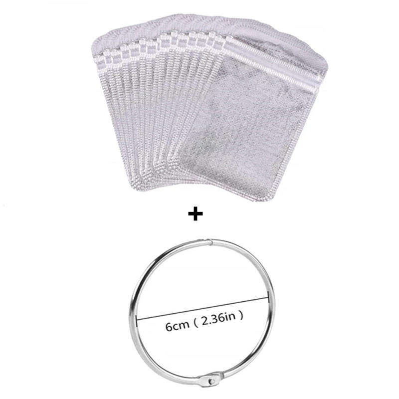 Description Picture 3 of item50pcs/Set DIY Diamond Painting Tools Accessories Self Adhesive Bags Drills Glued Stone Storage Sealing Bag Craft Supplies