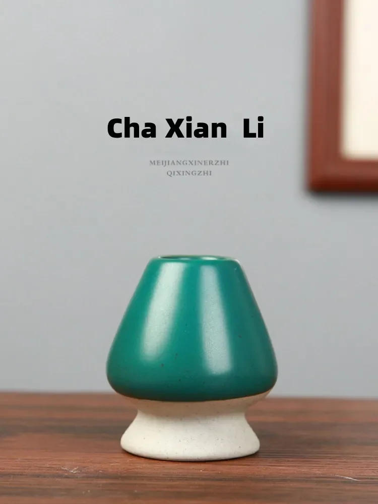 Description Picture 2 of itemCeramic Matcha Green Tea Chasen Holder Stand Bowl Bamboo Whisk Grinder Brushes Tea Tools Holder Tea Accessories Teaware