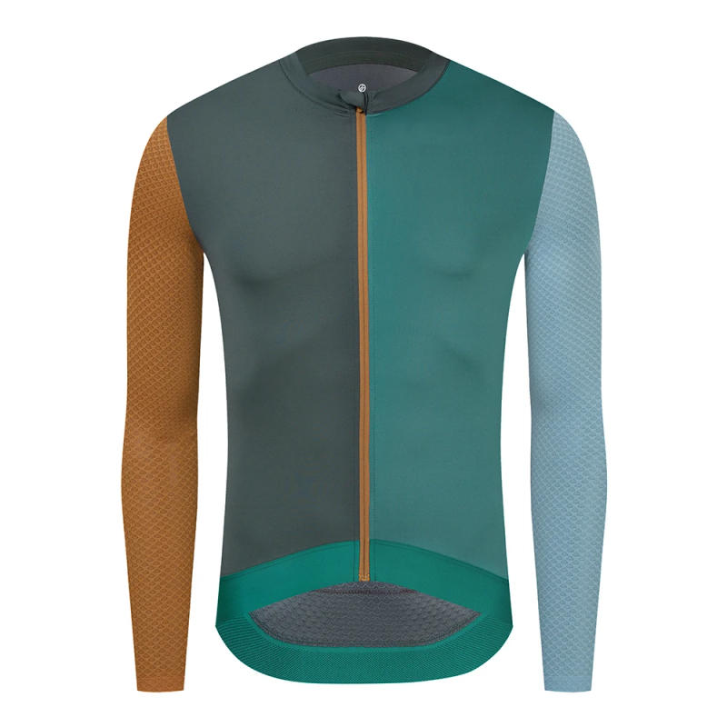 Description Picture 5 of itemYKYWBIKE Men Cycling Jersey Long Sleeve Colorful Road Bike Jersey Spring Summer Bicycle Clothing Professional Cycling Maillot
