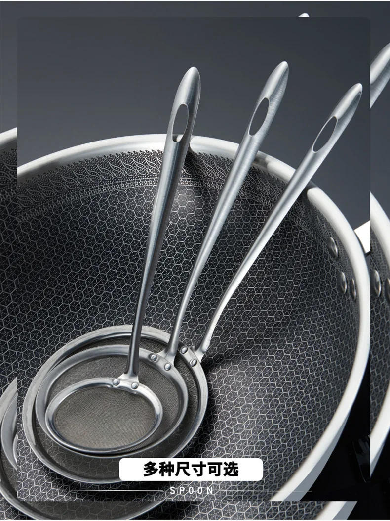 Description Picture 3 of itemMulti-functional Filter Spoon Super Thick Japanese Hot Pot Filter Soup Skimmer Mesh Percolator Strainer Fat Oil Skim Grease Foam