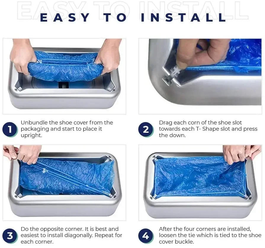 Description Picture 3 of itemAutomatic Shoe Cover Machine Smart Overshoes Dispenser T Buckle Shoe Cover Disposable PE Waterproof for Rainy Floor Clean Indoor