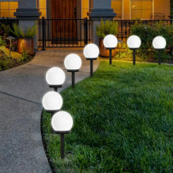 2/4/8pcs LED Solar Garden Light Outdoor Waterproof Lawn Light Channel Landscape Light Solar for HomeGarden Driveway Lawn garden