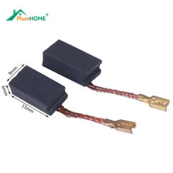 2pcs/lot Angle Grinder Carbon Brush Angle Grinder Replacement Spare Parts Carbon Brushes 6mm x 9mm x 15mm High Quality