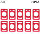 Red--2.5cm-10pcs