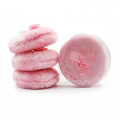 Large Fluffy Powder Sponge Puff Ultra Soft Washable Reusable Velour Face Body Powder Puff Loose Powder Puffs Wet Dry Makeup Tool