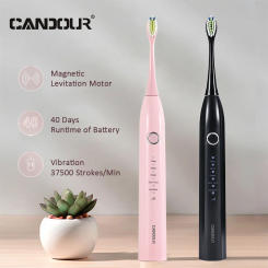 CANDOUR CD-5166 sonic toothbrush Adult automatic electric toothbrush Rechargeable With 8 heads replacement IPX8  Tooth Brush