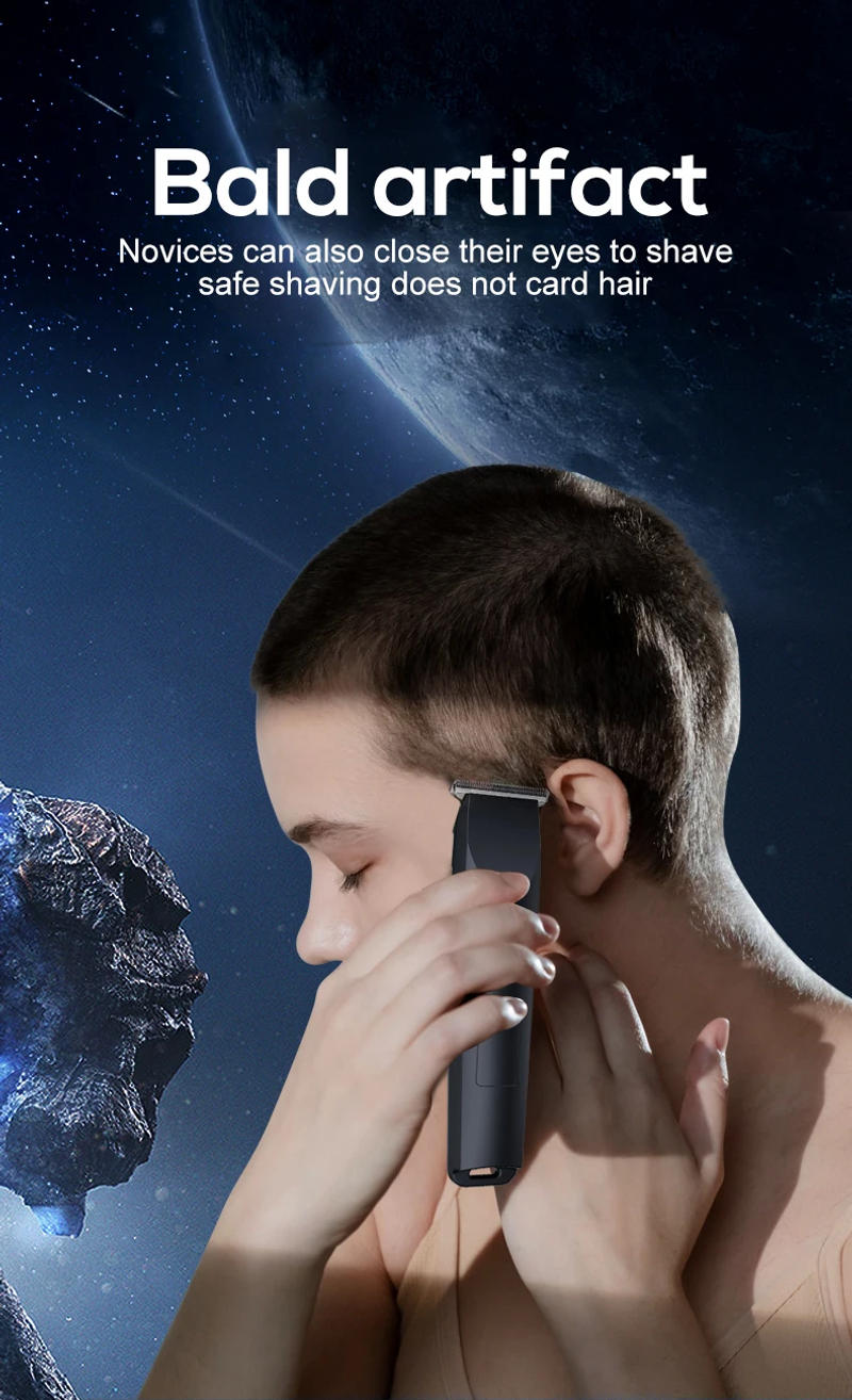 Description Picture 5 of itemSmall hair clipper for home use, replaceable nozzle supports USB charging, small size and easy to carry.