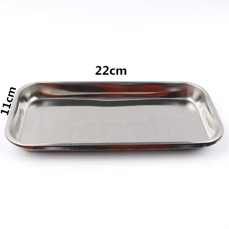 Description Picture 5 of item1PC Stainless Steel Nail Art Equipment Plate Cosmetic Storage Tray Surgical Dental Tray Home False Nails Dish Tools Nail Art
