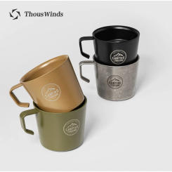 Thous Winds 250ml Camping Mug Sierra Cup Stainless Steel Outdoor Tableware Tourist Water Coffee Cup Picnic Hiking Camp Supplies