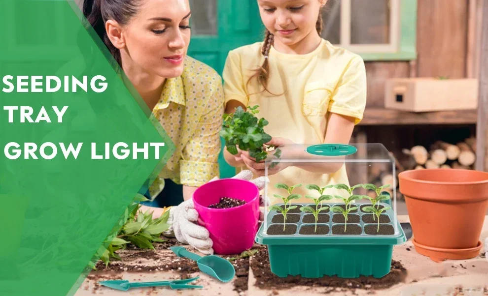 Description Picture 5 of itemNew Full Spectrum LED Growing Lamp Seed Starter Trays Greenhouse Growing Lamp  for Indoor Plant Germinating Intelligent Control