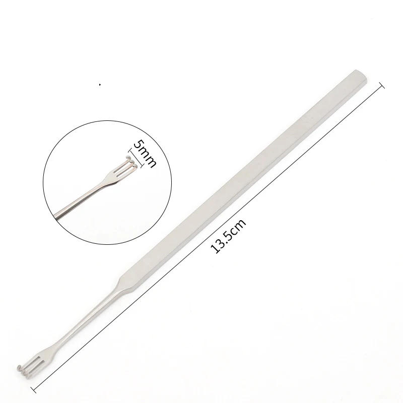 Description Picture 2 of itemEyelid Retractor Lacrimal Sac Retractor Rake Double Head Double Claws Beauty Plastic Surgery Double Eyelid