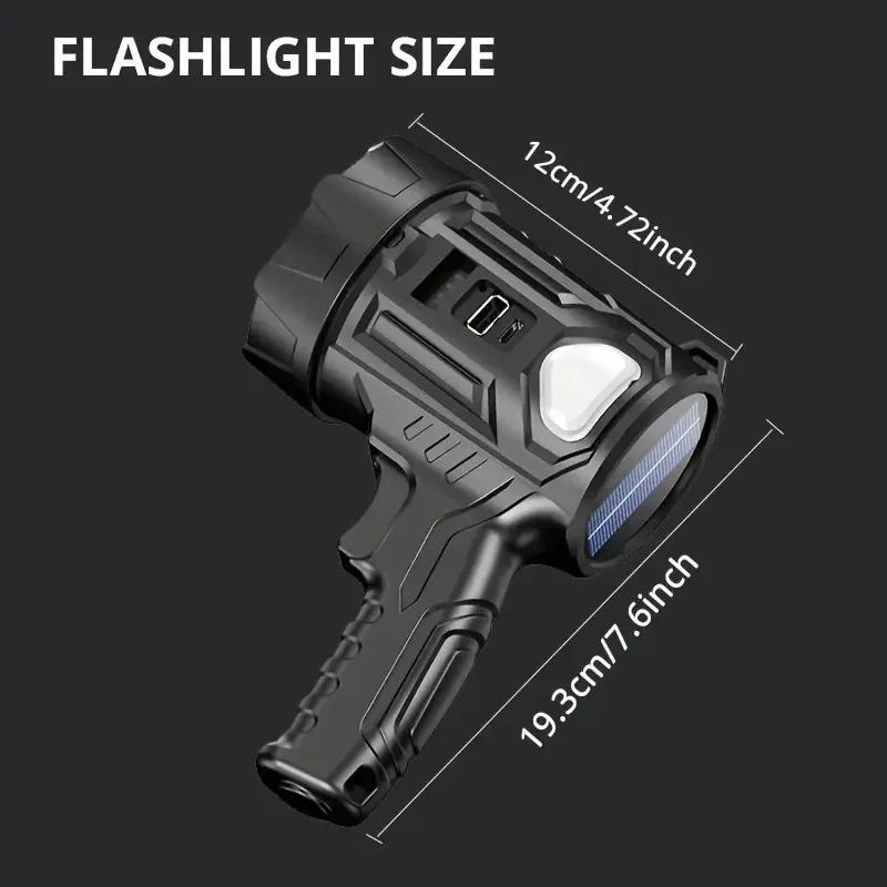 Description Picture 4 of itemSuper Bright Rechargeable LED Spotlight with Long-Lasting Battery - for Outdoor Camping and Floodlighting With 3-Color Filter