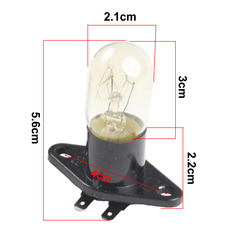Description Picture 2 of item2pcs Microwave Ovens Light Bulb Lamp Globe 250V 2A  Fit For Midea Most Brand Home Kitchen Appliance Replacement Accessories
