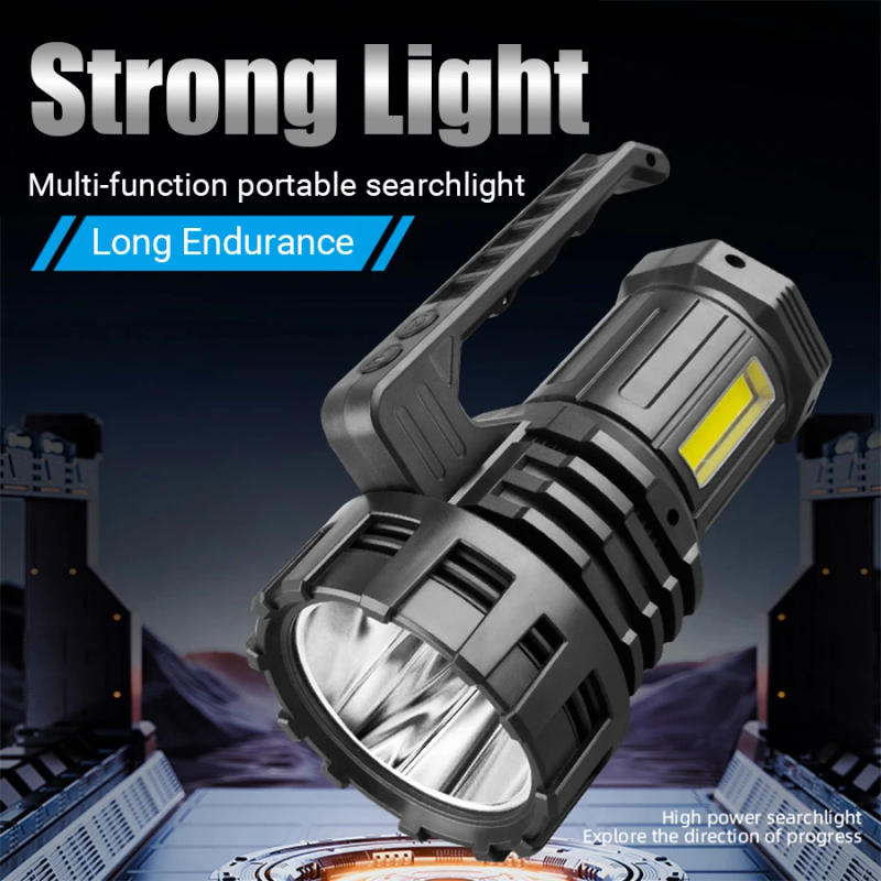 Description Picture 2 of itemNew High Power LED Flashlight Waterproof Fishing Lantern Torch USB Rechargeable Powerful Spotlight Searchlight Camping Lamp