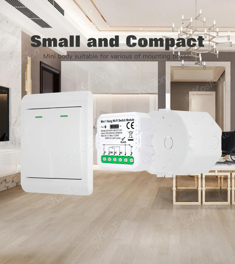 Description Picture 4 of itemTuya ZigBee3.0 WiFi Smart Switch Smart Home Dry Contact Module DC 12/24V AC 100-240V DIY Breaker Relay Works with Alexa Google