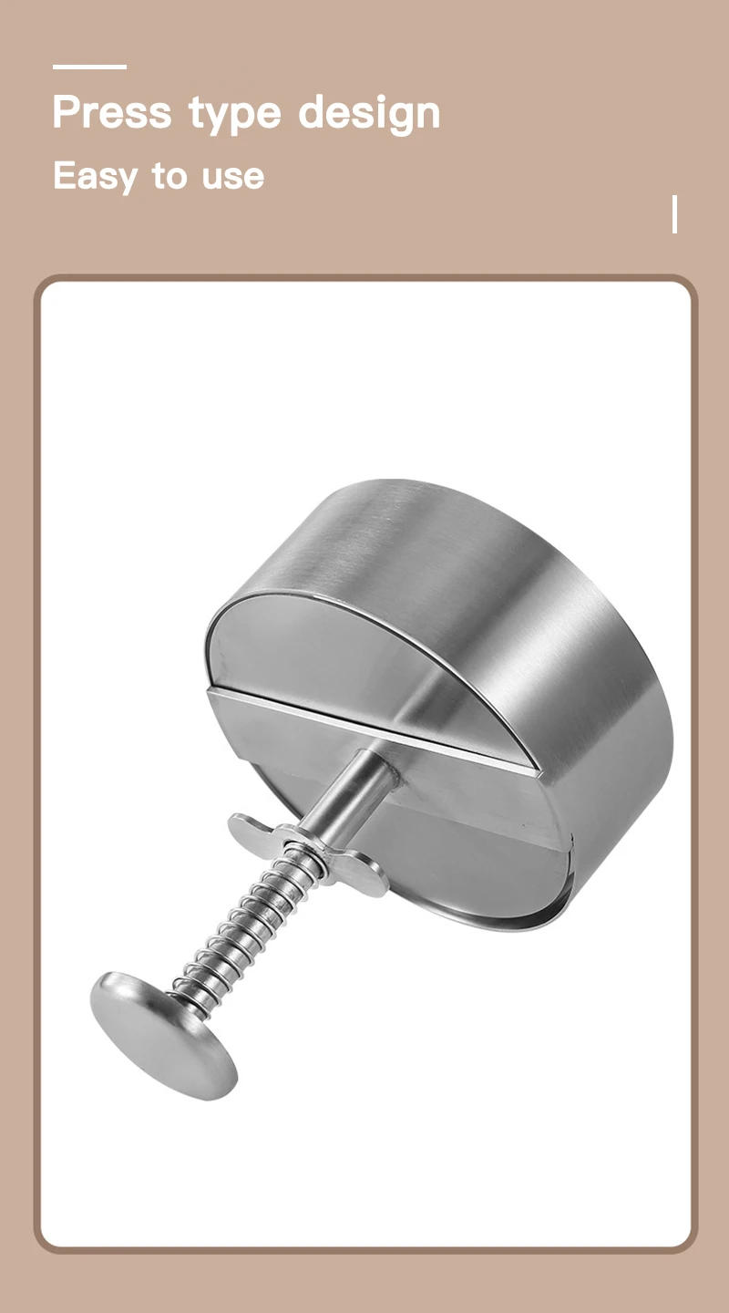 Description Picture 5 of item304 Stainless Steel Hamburger Press Burger Patty Maker Pork Beef  Manual Mold for Grill Griddle Meat Kitchen Tools