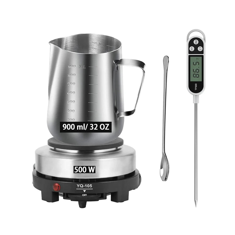 Description Picture 6 of itemDIY Handmade Candle Craft Tools Kit with Wax Melting Hot Plate, Candle Making Supplies Accessories, Soy Wax Candle Making Kit