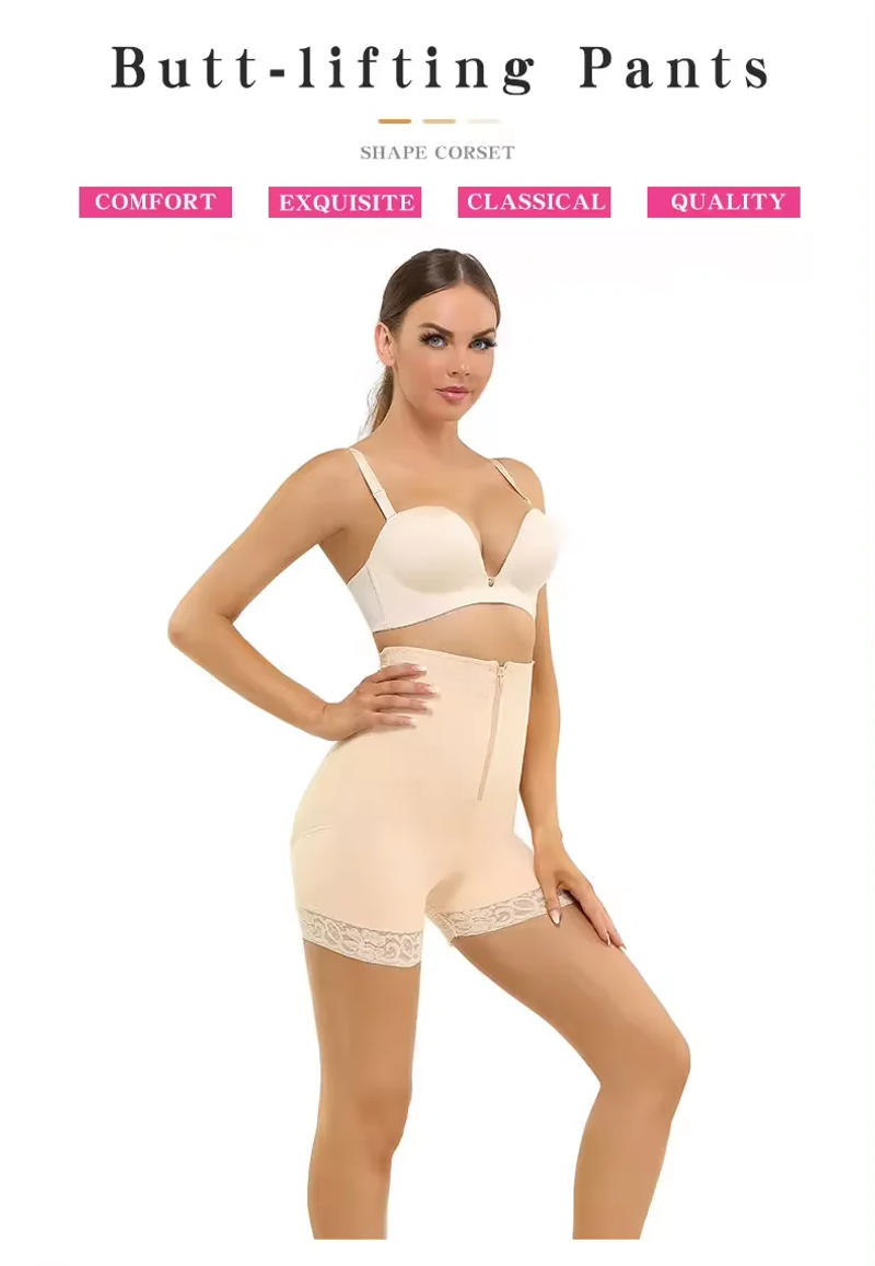 Description Picture 5 of itemWomen Hip Enhancer Postpartum Shapewear High Waist Tummy Body Slimming Panty Colombian Shorts