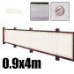White 0.9x4m