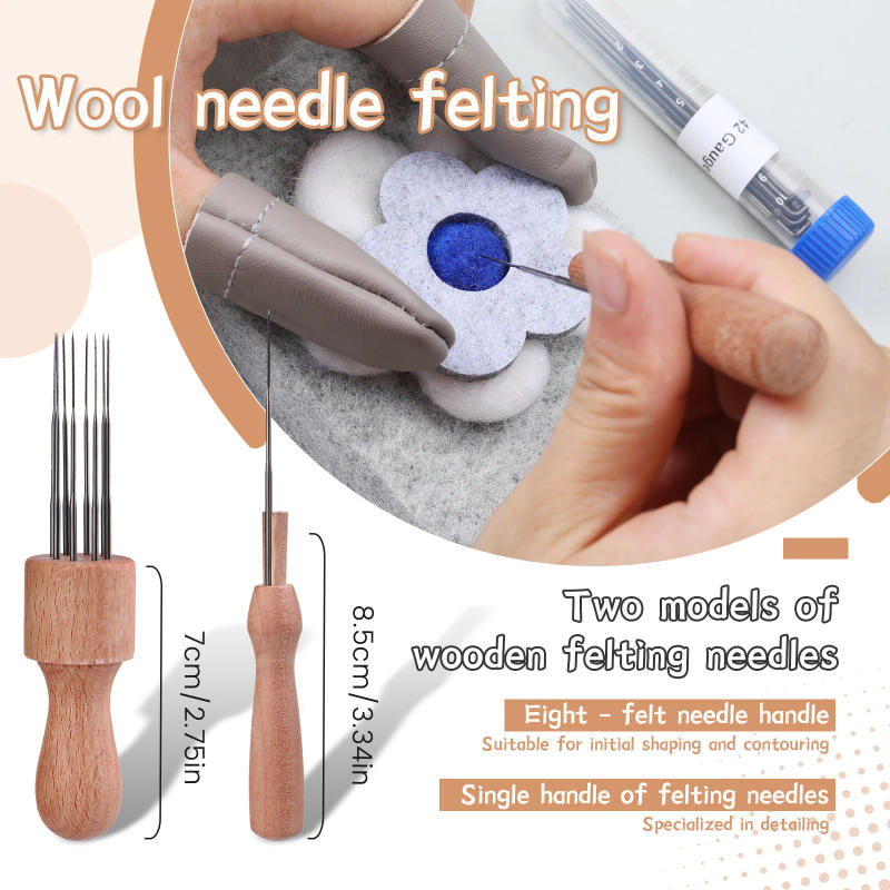 Description Picture 5 of itemNeedles Felting Tools Needles Wool Felting Soft Needle Felting Pad with 3 Sizes Felting Needles for Needle Felting Craft DIY