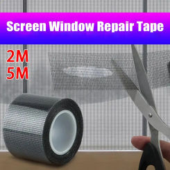 1Roll Fly Window Screen Repair Tape Self-adhesive Anti-mosquito Hole Patch Stickers Anti-Insect Strong Mesh Net Repair Tapes