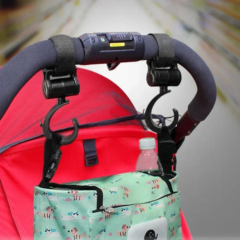 Description Picture 2 of item1/2PCS Baby Bag Stroller Hooks Infant Organizer Bag Hanger Stroller Accessories Large Hook Shopping Prop Multifunction Pram Hook