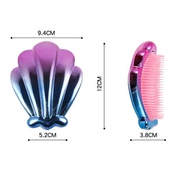 New Seashell Shampoo Scalp Shower Hair Massage Massager Brush Comb E1YF