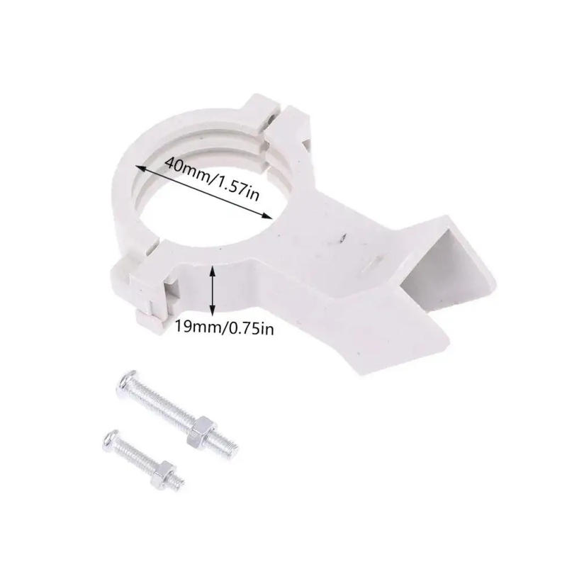 Description Picture 5 of itemHigh Frequency Head Clamp TV Antenna Jig Bracket Clamp KU White Tuner Thickened LNB Plastic Jig Fixed Household Mounting D0T2