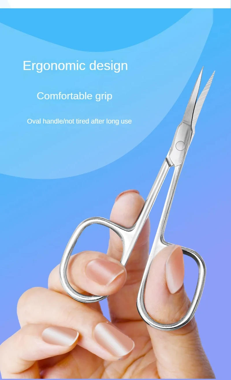 Description Picture 4 of item1Pcs Professional Cuticle Scissors Nipper Trimmer Stainless Steel Cuticle Clipper Cutter Manicure Nail Tools Nail Scissors